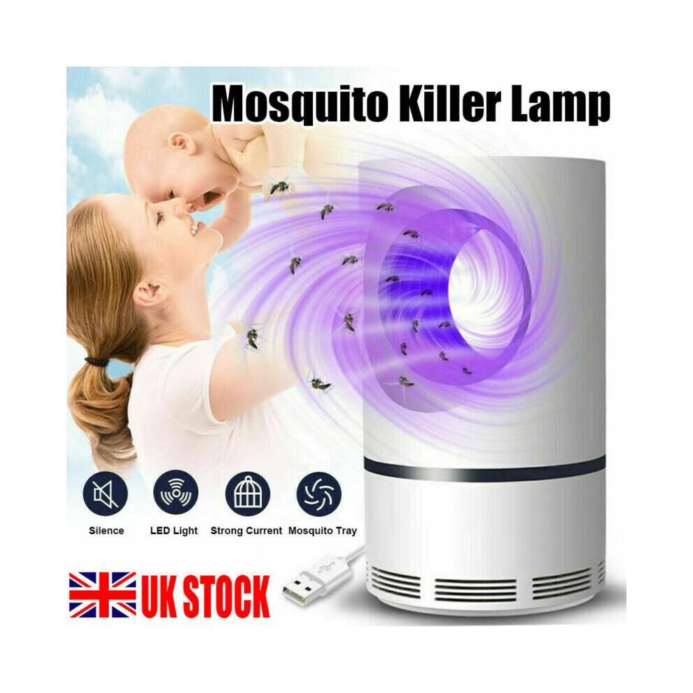 Electric Insect Mosquito Fly Killer Bug Zapper UV Indoor Pest Catcher Trap Lamp