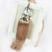 (Cream (Pair)) Pair Luxury Curtain Holdbacks Rope Tie Backs Tassel Tiebacks Holdback Art Decor