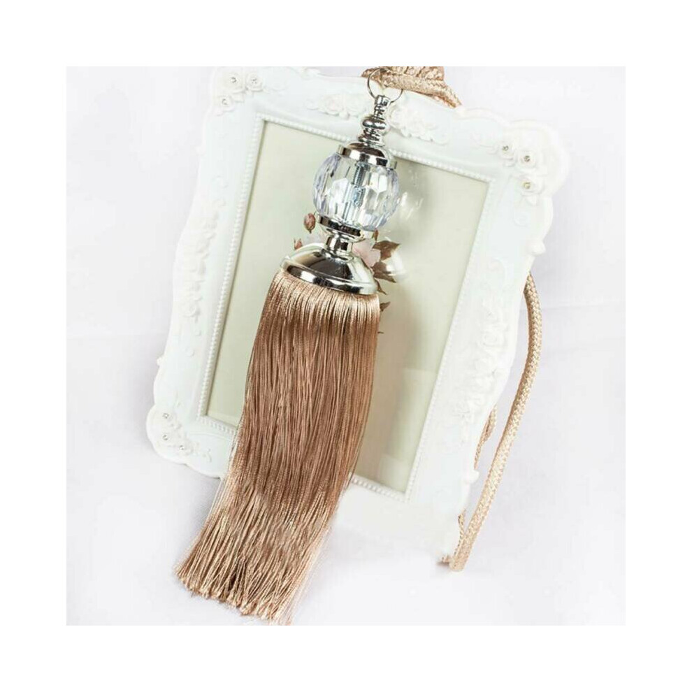 ( (Pair)) Pair Luxury Curtain Holdbacks Rope Tie Backs Tassel Tiebacks Holdback Art Decor Cream
