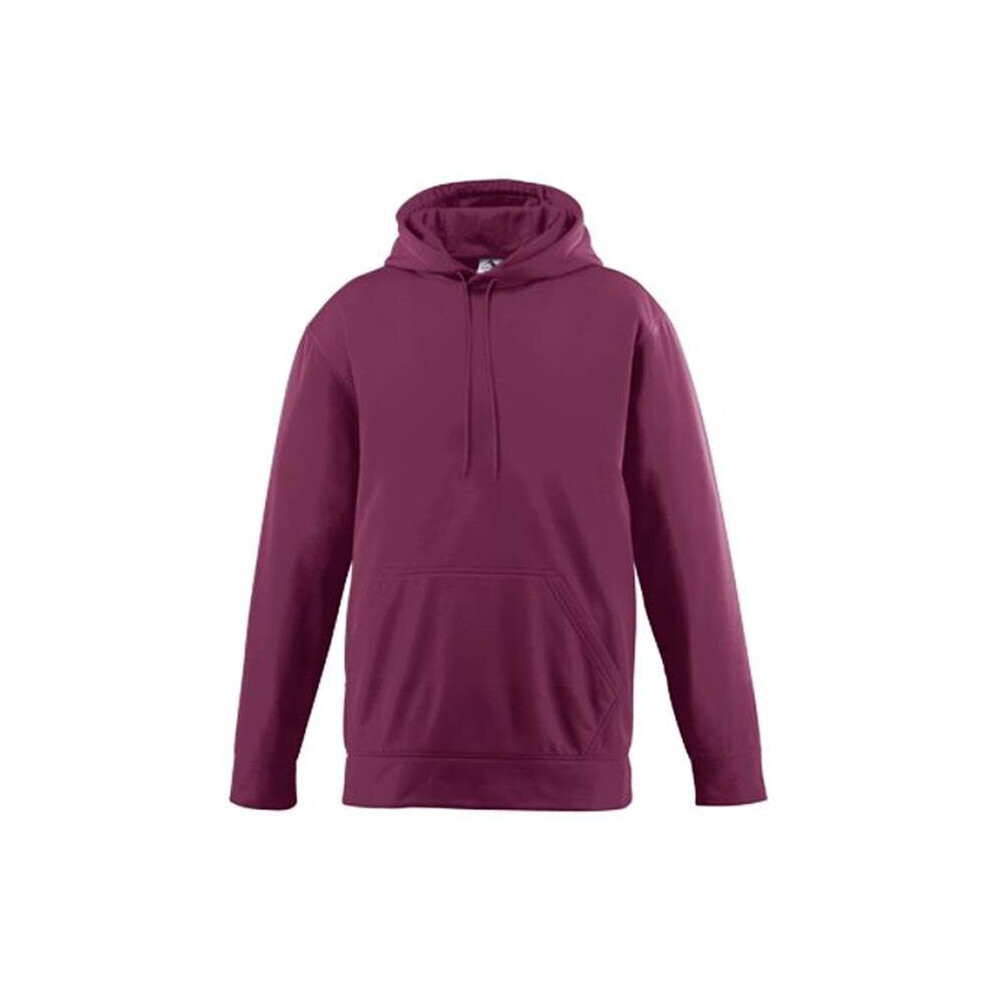 Augusta 5506A Youth Wicking Fleece Hooded Sweatshirt, Maroon - Large-image-OPC-P7HV2HC-NEW