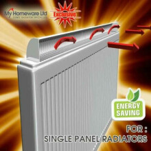 (1700mm (booster size 1650mm), Single) Radiator Booster & Heat Diverter