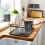 Tower Tower Scandi T847009GRY Dishrack with Wooden Handle, Grey 4