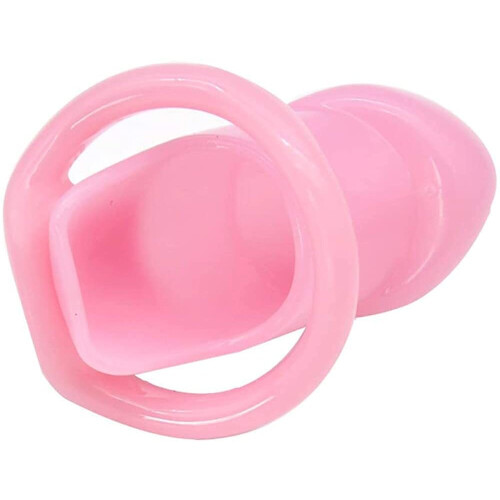 Male Chastity Device, Innovative Design, Resin, Pink 2