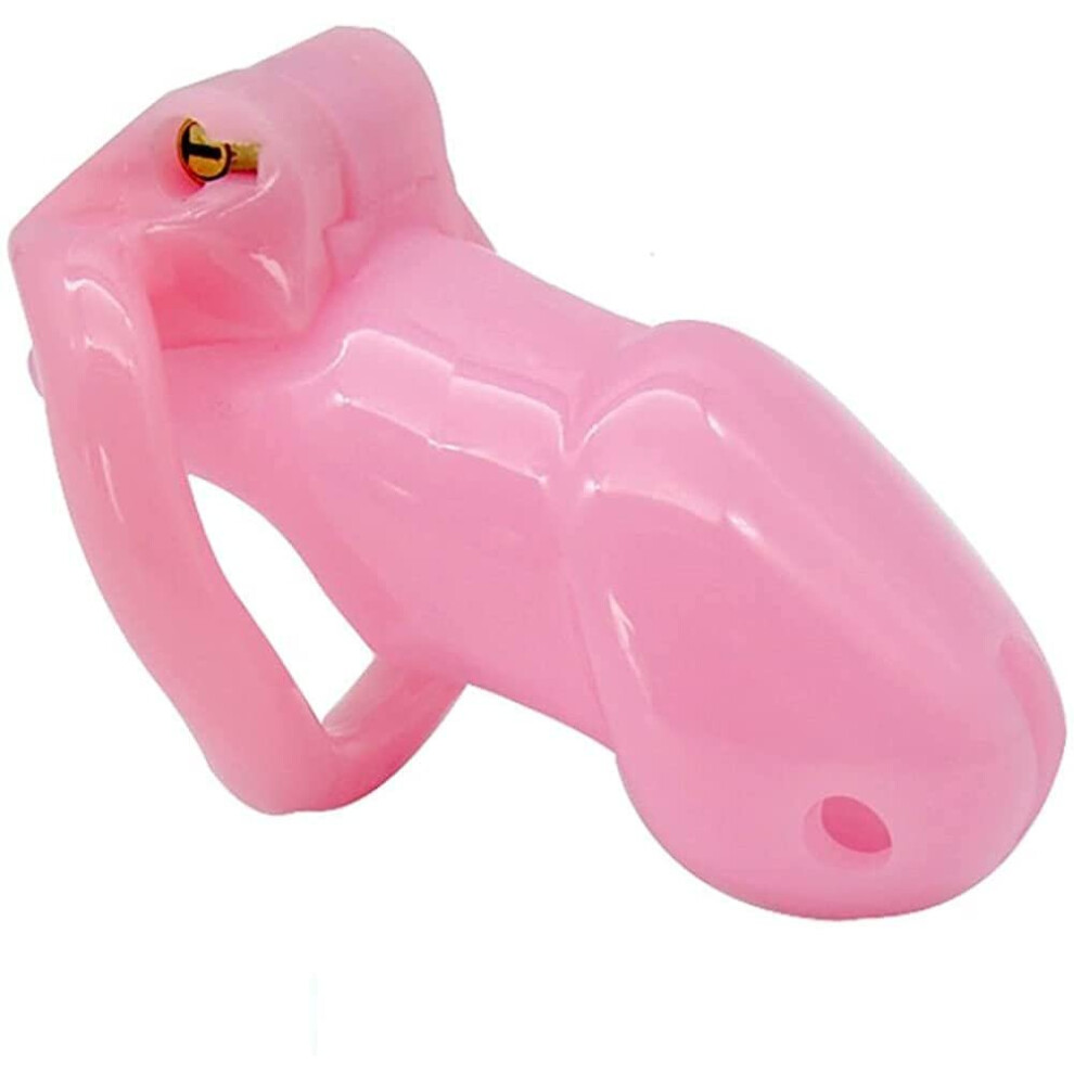 Male Chastity Device, Innovative Design, Resin, Pink