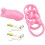Male Chastity Device, Innovative Design, Resin, Pink 4