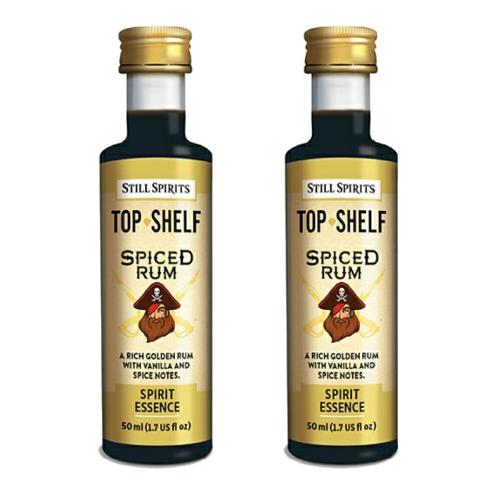 Still Spirits 2X Top Shelf Spiced Rum 50Ml Essence Flavours 2.25L