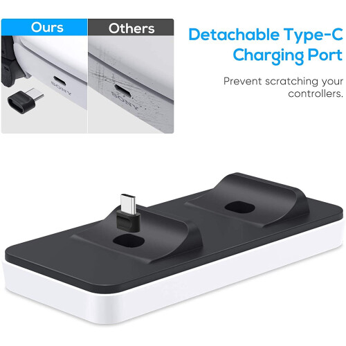 Ladestation für PS5-Controller, mit USB-C-Kabel 1