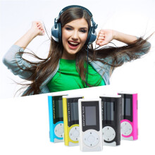Mini USB Clip MP3 Media Player LCD Screen Support 16GB TF LED Light