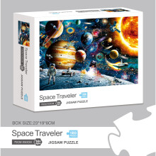 SPACE TRAVELLER PREMIUM JIGSAW PUZZLE FOR MEN WOMEN KIDS - 1000 PIECES