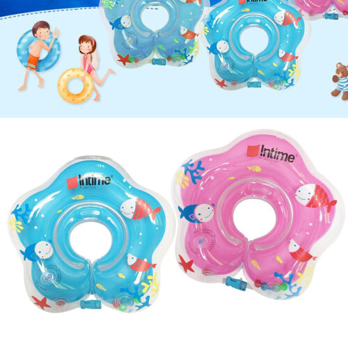 Cute Baby Float Neck Ring Safety PVC Inflatable Swimming Bathing Neck