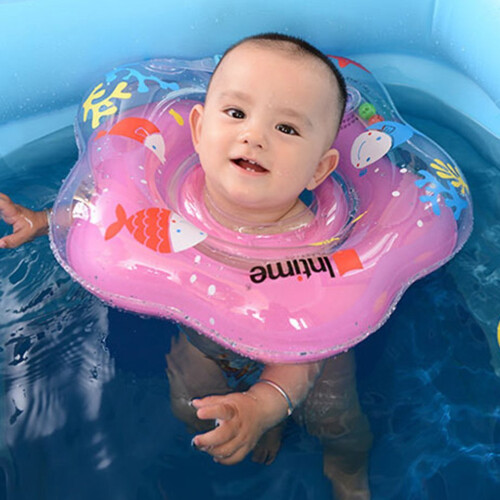 Cute Baby Float Neck Ring Safety PVC Inflatable Swimming Bathing Neck