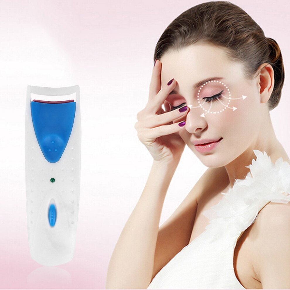 Electric Heated Eyelash Curler Battery Operated Makeup Eye Lash Curling Tool