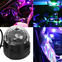 LED DJ-klubb disco-festboll kristallljus med fjärrkontroll i diamantform