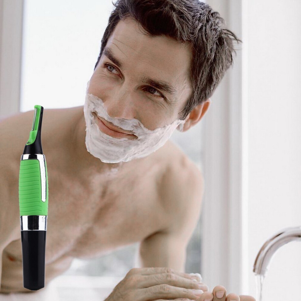 Handsome Men Body Nose Nasal Ears Eyebrow Facial Hair Clipper Trimmer Shaver