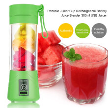 Portable Juicer Cup Rechargeable Battery Juice Blender 380ml USB Juicer