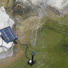 Solar Panel Water Pump Kit Fountain Pool Garden Pond Submersible Watering