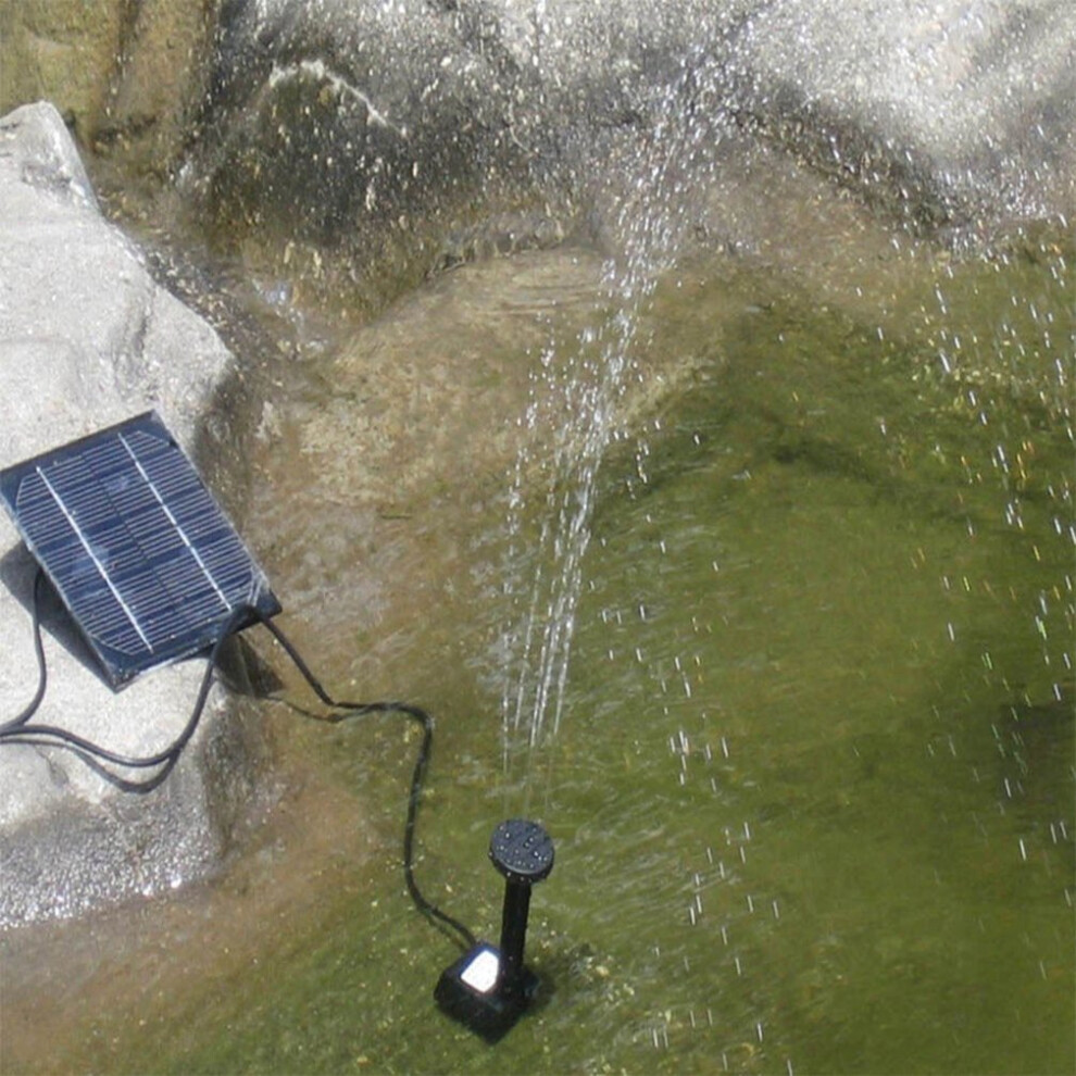 Solar Panel Water Pump Kit Fountain Pool Garden Pond Submersible Watering