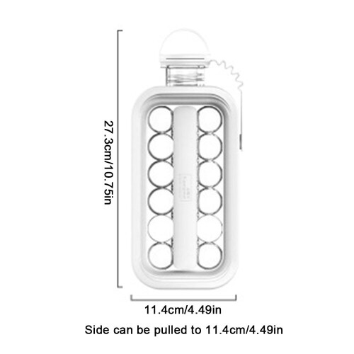 27cm Ice Maker 2 in 1 Portable Ice Maker Ice Cube Maker DIY(Transparent color) 1