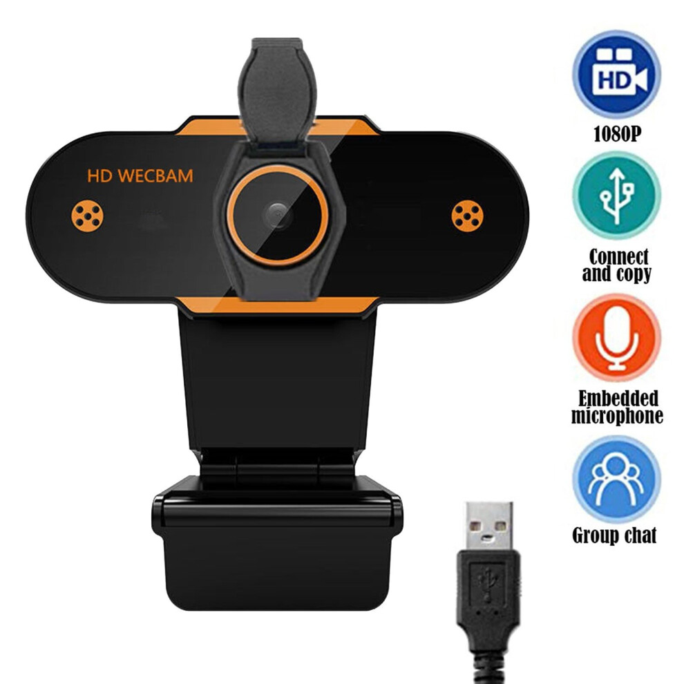 New Hd Webcam 1080P Computer Web Camera With Microphone For Live Broadcast Video Webcams(1080P ) 8225986008105