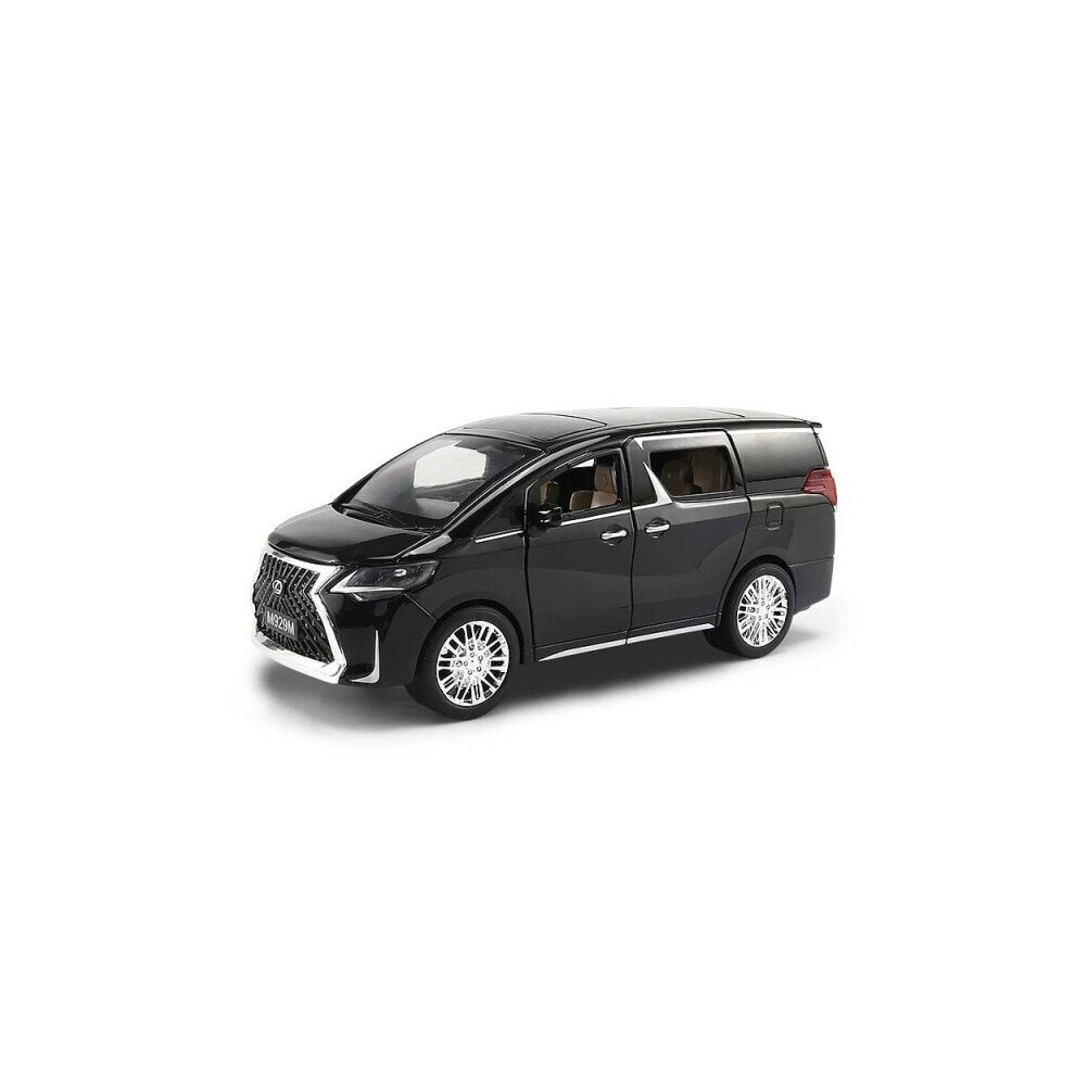 1/24 Luxury Lexus LM300 MPV Model Simulation Sound Light Pull Collection Toys Vehicle(Black)-image-OPC-P7HWY5K-NEW