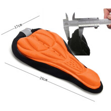 Bicycle seat cover cushion cover 3D super breathable Bicycle mountain bike accessories(orange)