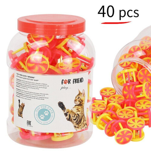 Pet cat cute and self interacting to relieve boredom Trojan Bells 40