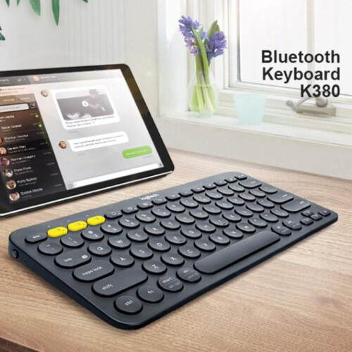 Logitech Original K380 Wireless Bluetooth Keyboard Multi Devices Ultra Mini Keybord(red) 2