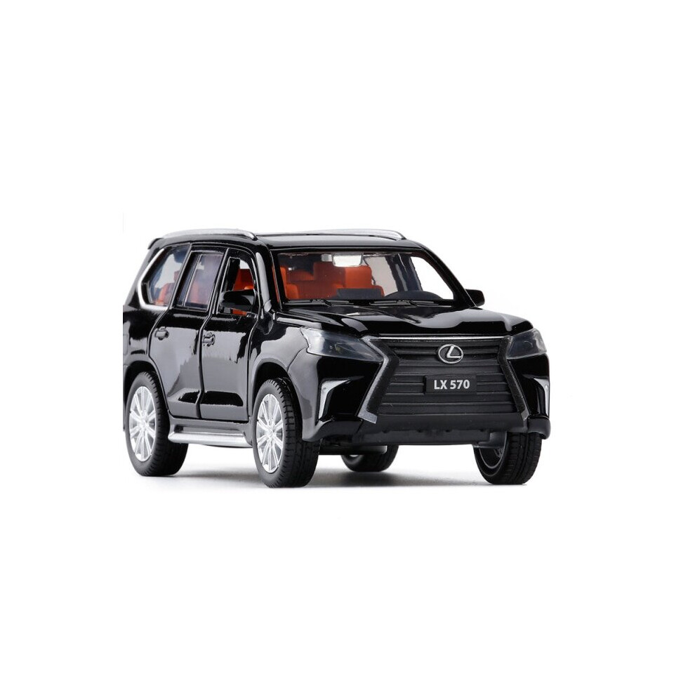 lexus LX570 die cast alloy car model collectibles Boy birthday present children's toy car(Black)-image-OPC-P7HX27J-NEW