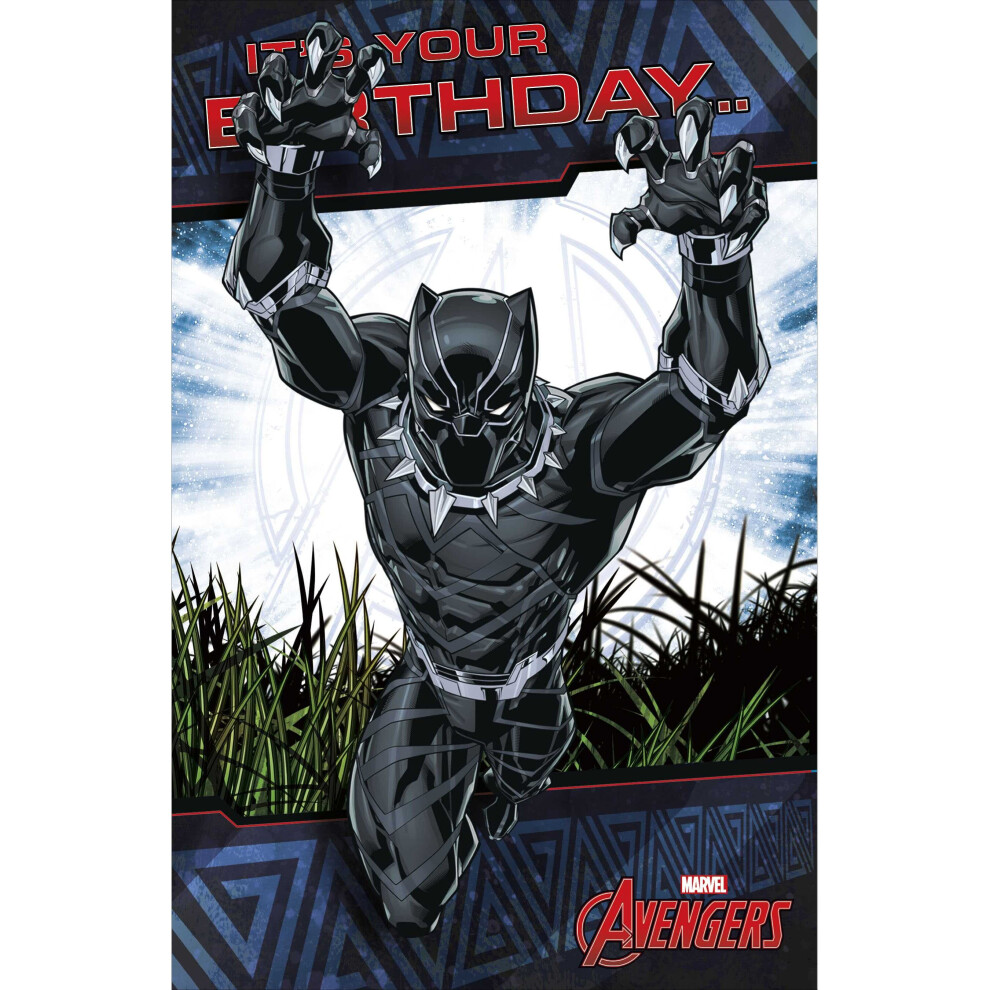 Marvel Avengers 3D Holographic Birthday Greeting Card Disney Character Cards