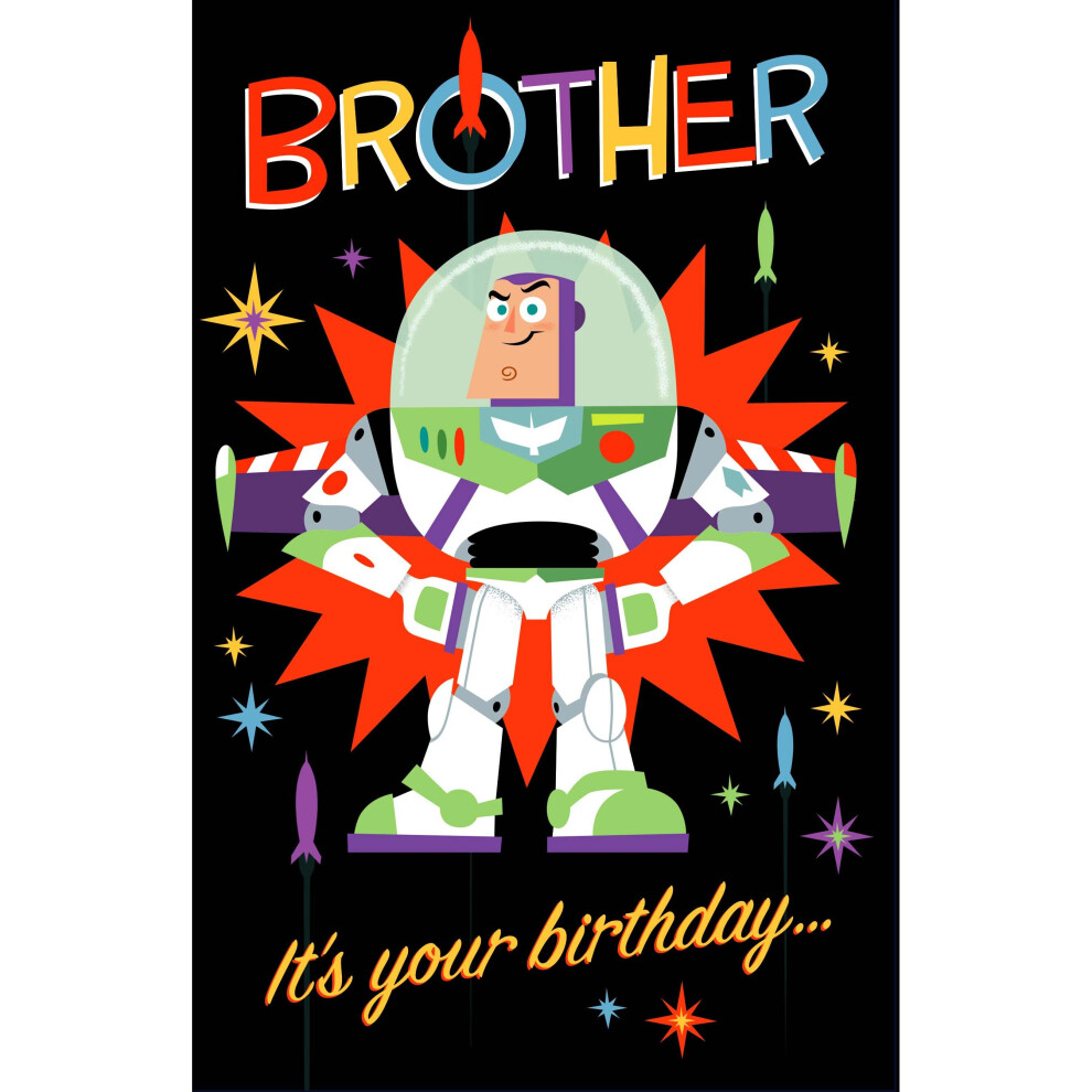 Disney Toy Story Buzz Brother Birthday Greeting Card Character Cards