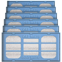 Cat Mate Genuine Replacement Filter Cartridges for Use with Cat and Dog Mate Pet Fountains, Pack of 6