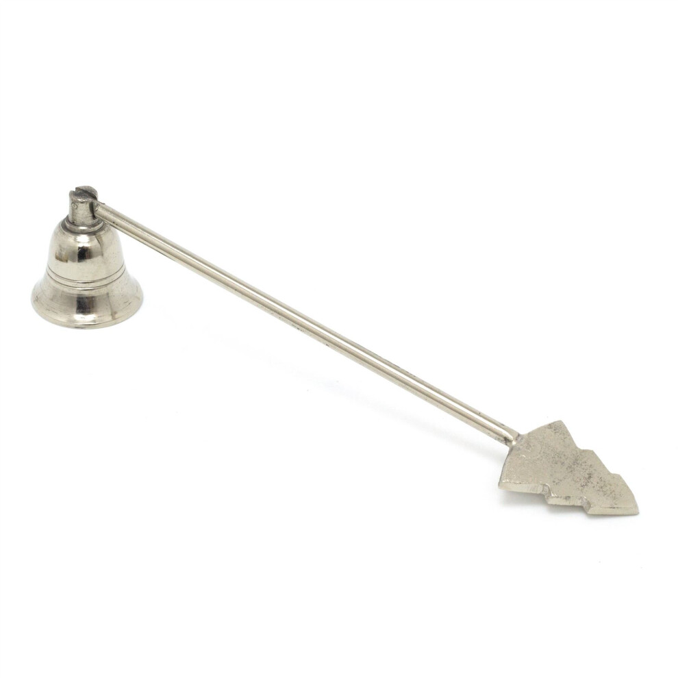 Carousel Silver Metal Candle Snuffer 23Cm | Candle Extinguisher Candle Tool | Candle Accessories - Christmas Tree
