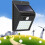 LED Solar Powered Wall Light Motion Sensor Outdoor Garden Security Lamp 9