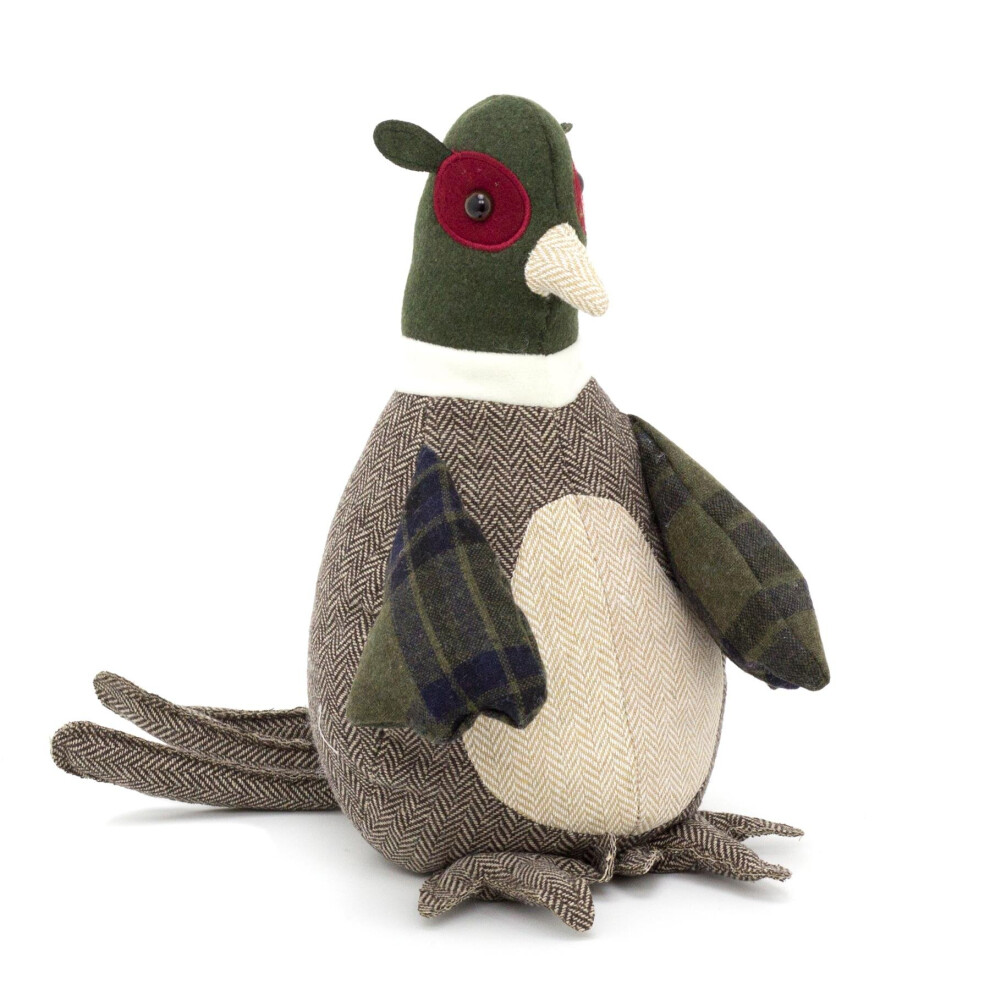 Take Me Home Mr Pheasant Door Stop | Decorative Fabric Animal Door Stop | Novelty Bird Door Stopper