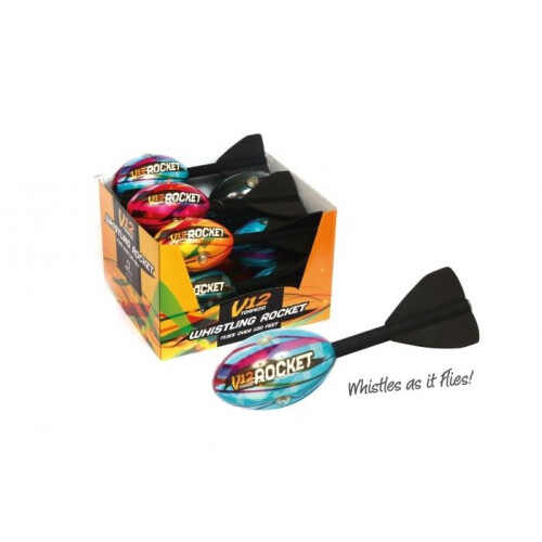 V12 Torpedo Whistling Rocket Throwing Toy Game ~ Colour Varies 2