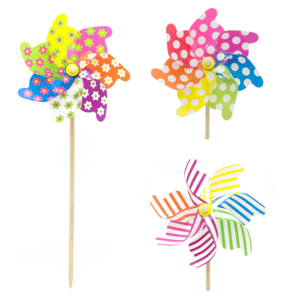 Carousel Giant Large Wooden Garden Windmill | 75Cm Windmill Ornament Garden Decorations~ Design Varies