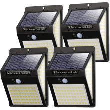 [4 Pack] 140LED Solar Security Lights Outdoor, Litogo Solar Motion Sensor Lights 270ÂºWide Angle Waterproof Solar Powered Durable Wall Light