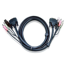 2M KVM OCTOPUS CABLE - DVI-D MALE & USB A