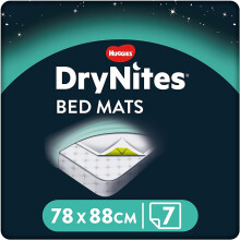 Huggies DryNites Disposable Bed Mats, Incontinence Bed Pads (28 Mats Total)