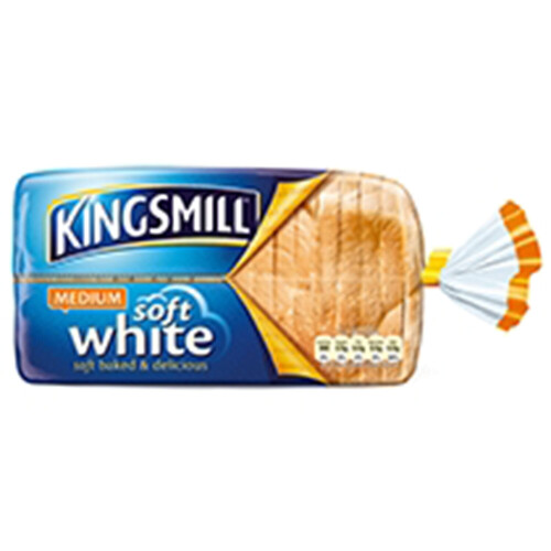 Kingsmill White Medium Sliced Bread Loaf - 1x800g   T