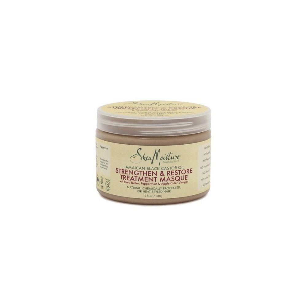 (Treatment Masque 12oz) Shea Moisture Jamaican Black Castor Oil Set