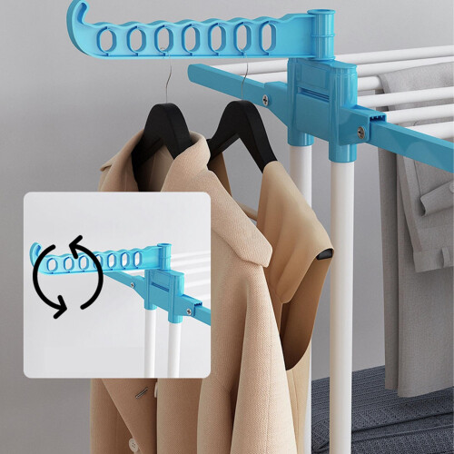 3 Tier Large Deluxe Laundry Clothes Foldable Drying Airer Rack Indoor 2
