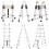 Multi-Purpose 3.8M Aluminium Portable Telescopic Ladder 7