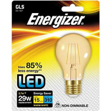 Energizer LED GLS Gold Filament E27 Energy Saving Lightbulb