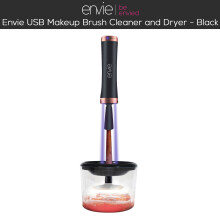 Envie makeup brush cleaner&dryer USBRechargeable,SanitizingSpray,Black