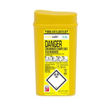 (0.2 Litre) Sharps Bin, Biohazard, Needle Waste Box