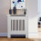 (Small) Radiator Cover MDF Wood White 6