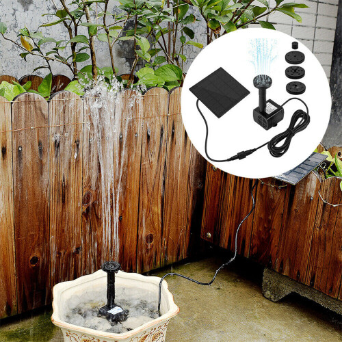 1.8W Solar Powered Water Feature | Garden Water Fountain for Garden Pond Bird Pool