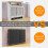 (Medium) Radiator Cover MDF Wood White 4