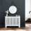 (Medium) Radiator Cover MDF Wood White 5